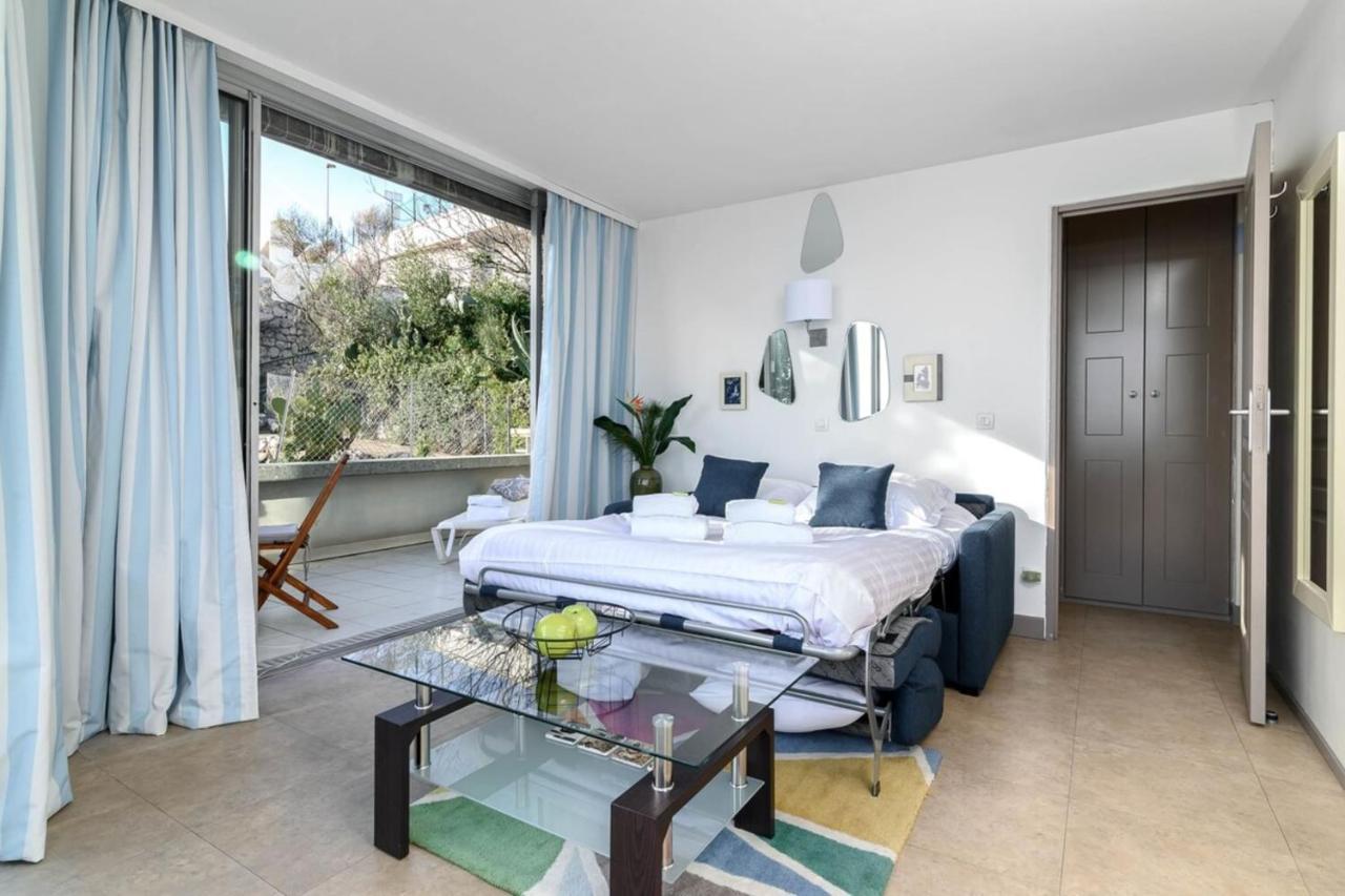 Air-Conditioned Apartment With Sea View Furnished Terrace & Parking Cap-d'Ail Εξωτερικό φωτογραφία